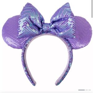 NWT - Minnie Mouse Sequin Ear Headband for Adults – Lavender